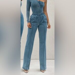 JLUXLABEL Nat & Liv Brice Denim wide leg pants